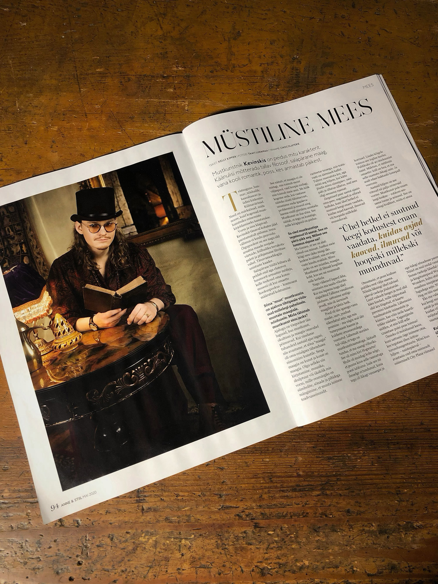 Newspaper feature